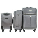 IZOD Ocean Soft Shell Lightweight Expandable 360 Dual Spinning Wheels Combo Lock 28", 24", 20" 3 Piece Luggage Set