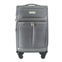 IZOD Ocean Soft Shell Lightweight Expandable 360 Dual Spinning Wheels Combo Lock 28", 24", 20" 3 Piece Luggage Set