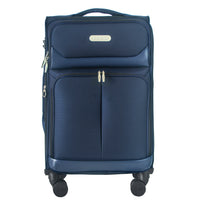 IZOD Ocean Soft Shell Lightweight Expandable 360 Dual Spinning Wheels Combo Lock 28", 24", 20" 3 Piece Luggage Set