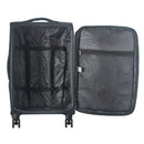 IZOD Ocean Soft Shell Lightweight Expandable 360 Dual Spinning Wheels Combo Lock 28", 24", 20" 3 Piece Luggage Set