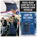 IZOD Ocean Soft Shell Lightweight Expandable 360 Dual Spinning Wheels Combo Lock 28", 24", 20" 3 Piece Luggage Set