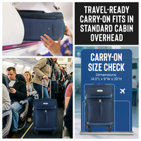 IZOD Ocean Soft Shell Lightweight Expandable 360 Dual Spinning Wheels Combo Lock 28", 24", 20" 3 Piece Luggage Set