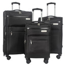 IZOD River Soft Shell Lightweight Expandable 360 Dual Spinning Wheels Combo Lock 28", 24", 20" 3 Piece Luggage Set