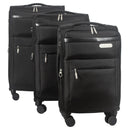 IZOD River Soft Shell Lightweight Expandable 360 Dual Spinning Wheels Combo Lock 28", 24", 20" 3 Piece Luggage Set