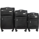 IZOD River Soft Shell Lightweight Expandable 360 Dual Spinning Wheels Combo Lock 28", 24", 20" 3 Piece Luggage Set