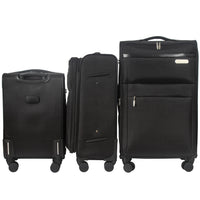 IZOD River Soft Shell Lightweight Expandable 360 Dual Spinning Wheels Combo Lock 28", 24", 20" 3 Piece Luggage Set