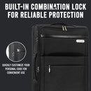 IZOD River Soft Shell Lightweight Expandable 360 Dual Spinning Wheels Combo Lock 28", 24", 20" 3 Piece Luggage Set