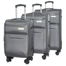 IZOD River Soft Shell Lightweight Expandable 360 Dual Spinning Wheels Combo Lock 28", 24", 20" 3 Piece Luggage Set