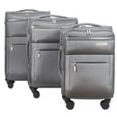 IZOD River Soft Shell Lightweight Expandable 360 Dual Spinning Wheels Combo Lock 28", 24", 20" 3 Piece Luggage Set