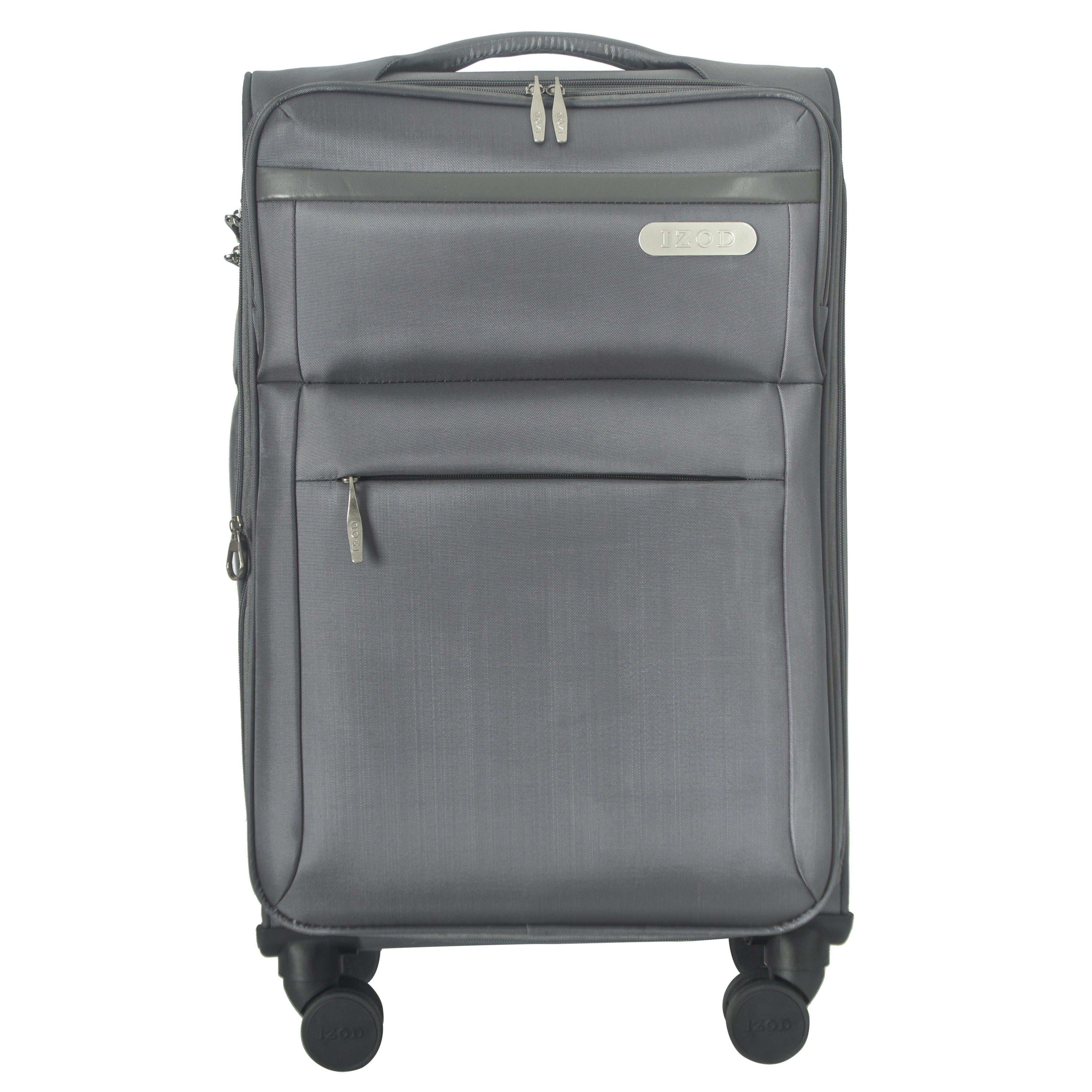 IZOD River Soft Shell Lightweight Expandable 360 Dual Spinning Wheels Combo Lock 28", 24", 20" 3 Piece Luggage Set