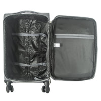 IZOD River Soft Shell Lightweight Expandable 360 Dual Spinning Wheels Combo Lock 28", 24", 20" 3 Piece Luggage Set