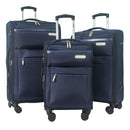 IZOD River Soft Shell Lightweight Expandable 360 Dual Spinning Wheels Combo Lock 28", 24", 20" 3 Piece Luggage Set