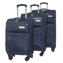 IZOD River Soft Shell Lightweight Expandable 360 Dual Spinning Wheels Combo Lock 28", 24", 20" 3 Piece Luggage Set