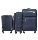 IZOD River Soft Shell Lightweight Expandable 360 Dual Spinning Wheels Combo Lock 28", 24", 20" 3 Piece Luggage Set