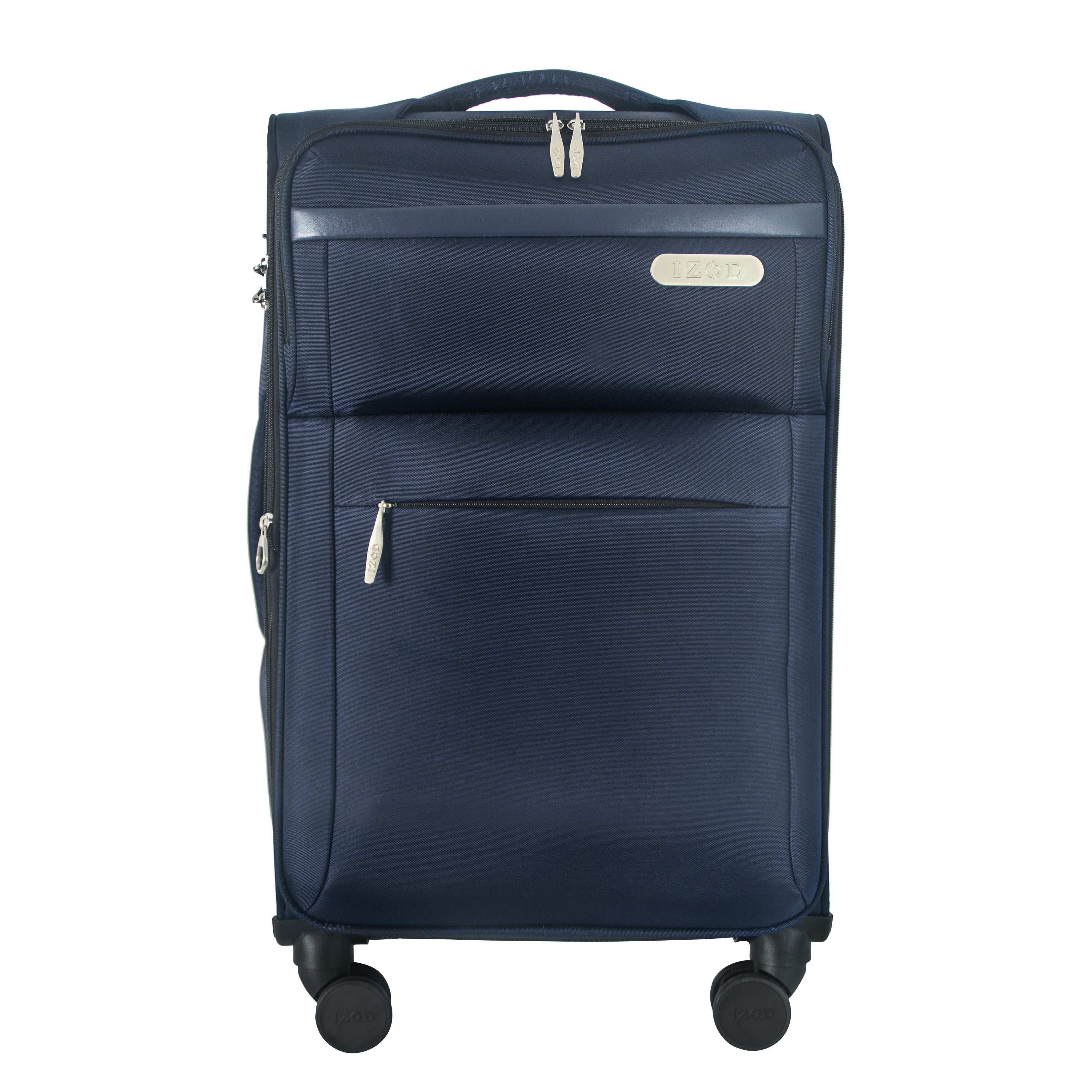 IZOD River Soft Shell Lightweight Expandable 360 Dual Spinning Wheels Combo Lock 28", 24", 20" 3 Piece Luggage Set