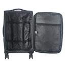 IZOD River Soft Shell Lightweight Expandable 360 Dual Spinning Wheels Combo Lock 28", 24", 20" 3 Piece Luggage Set