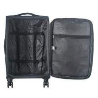 IZOD River Soft Shell Lightweight Expandable 360 Dual Spinning Wheels Combo Lock 28", 24", 20" 3 Piece Luggage Set