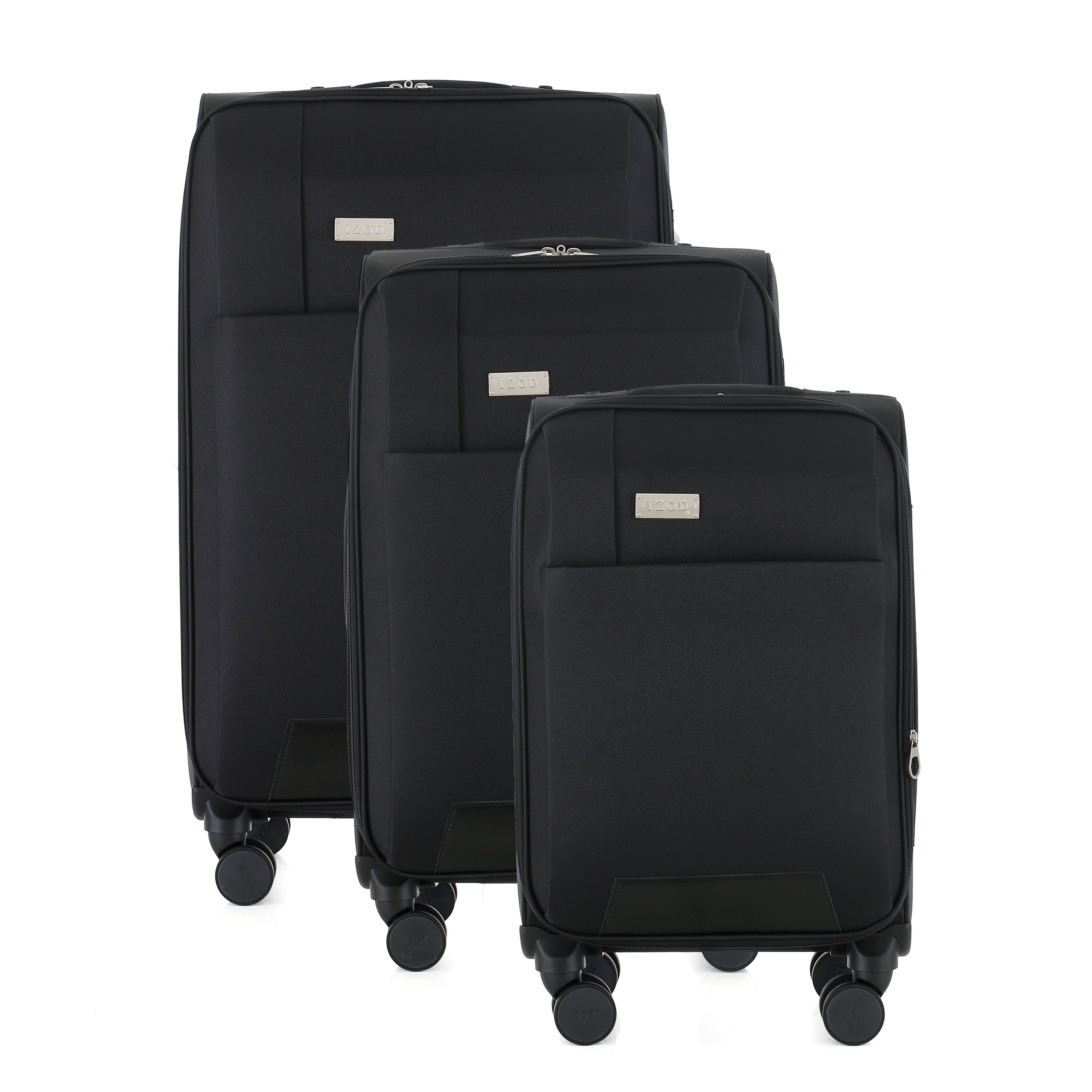 IZOD Cosmo Soft Shell Lightweight Expandable 3 Piece Luggage Set