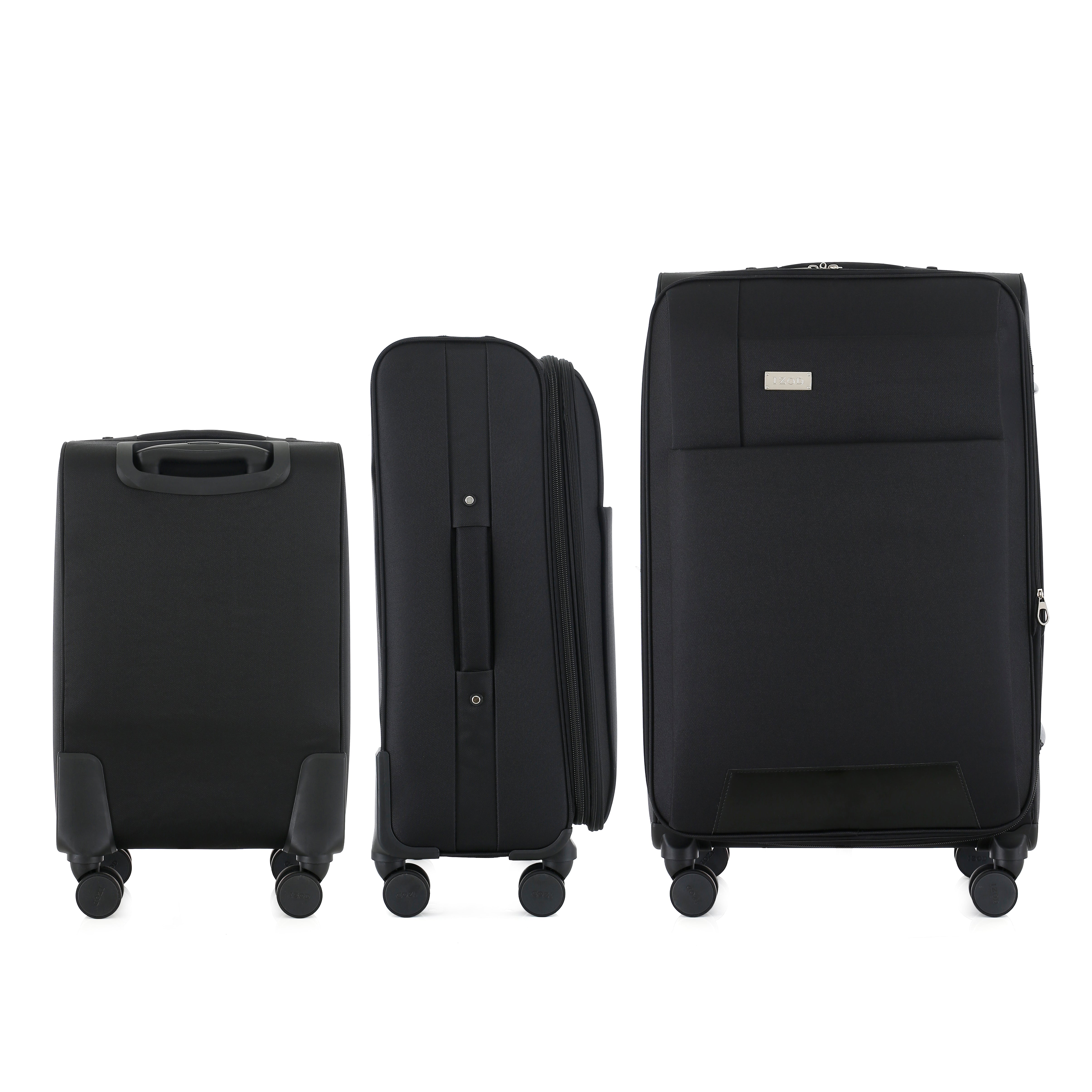 IZOD Cosmo Soft Shell Lightweight Expandable 3 Piece Luggage Set