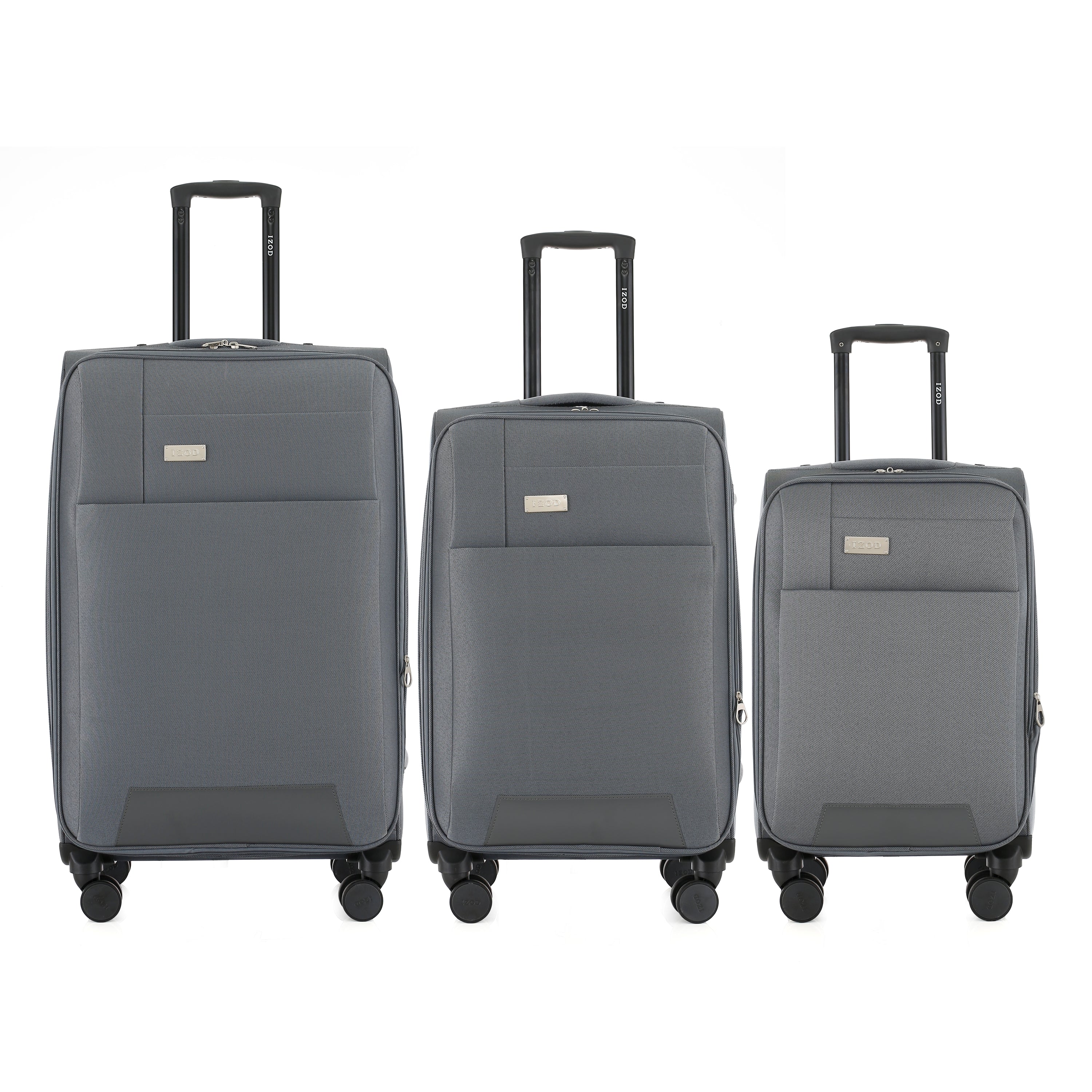 IZOD Cosmo Soft Shell Lightweight Expandable 3 Piece Luggage Set