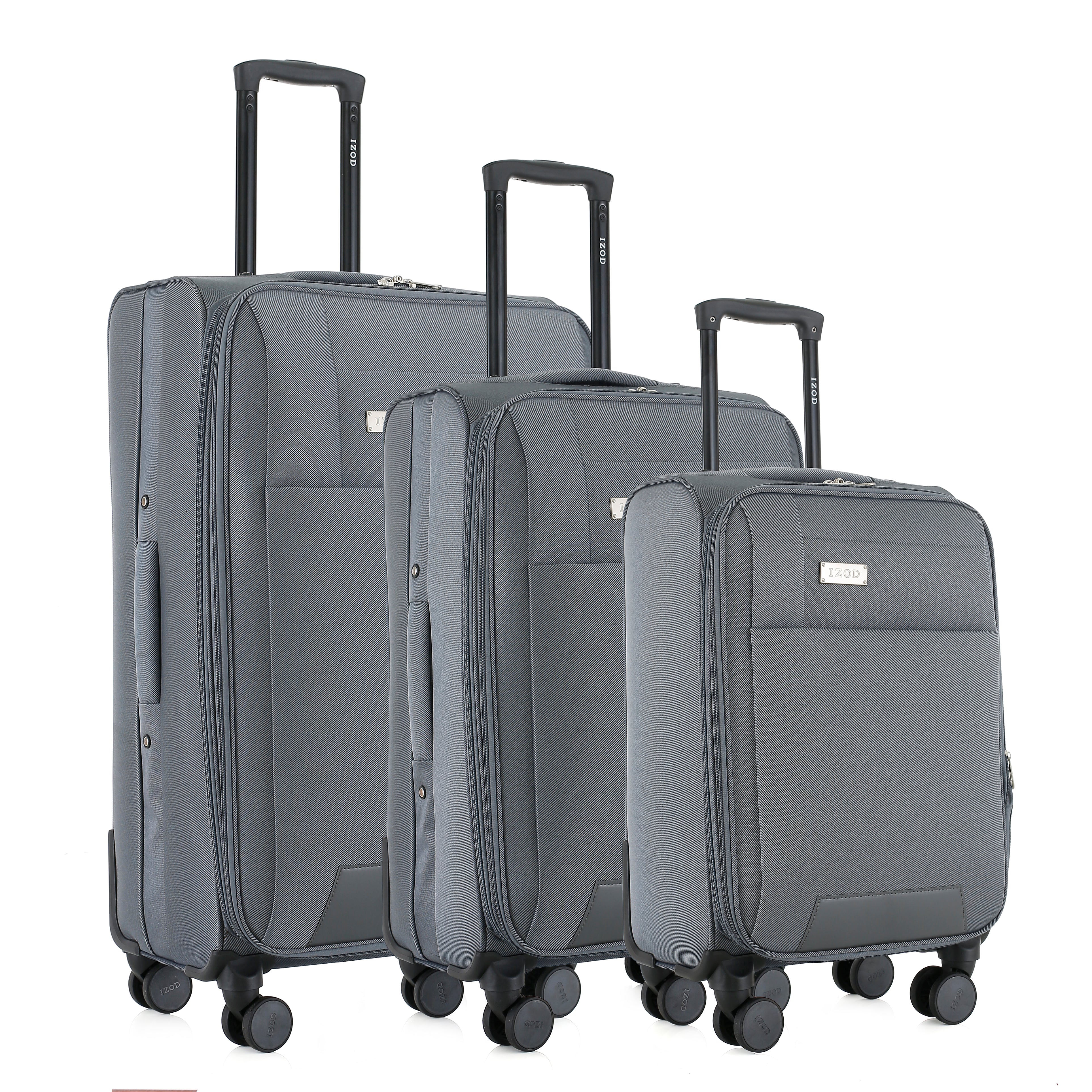 IZOD Cosmo Soft Shell Lightweight Expandable 3 Piece Luggage Set