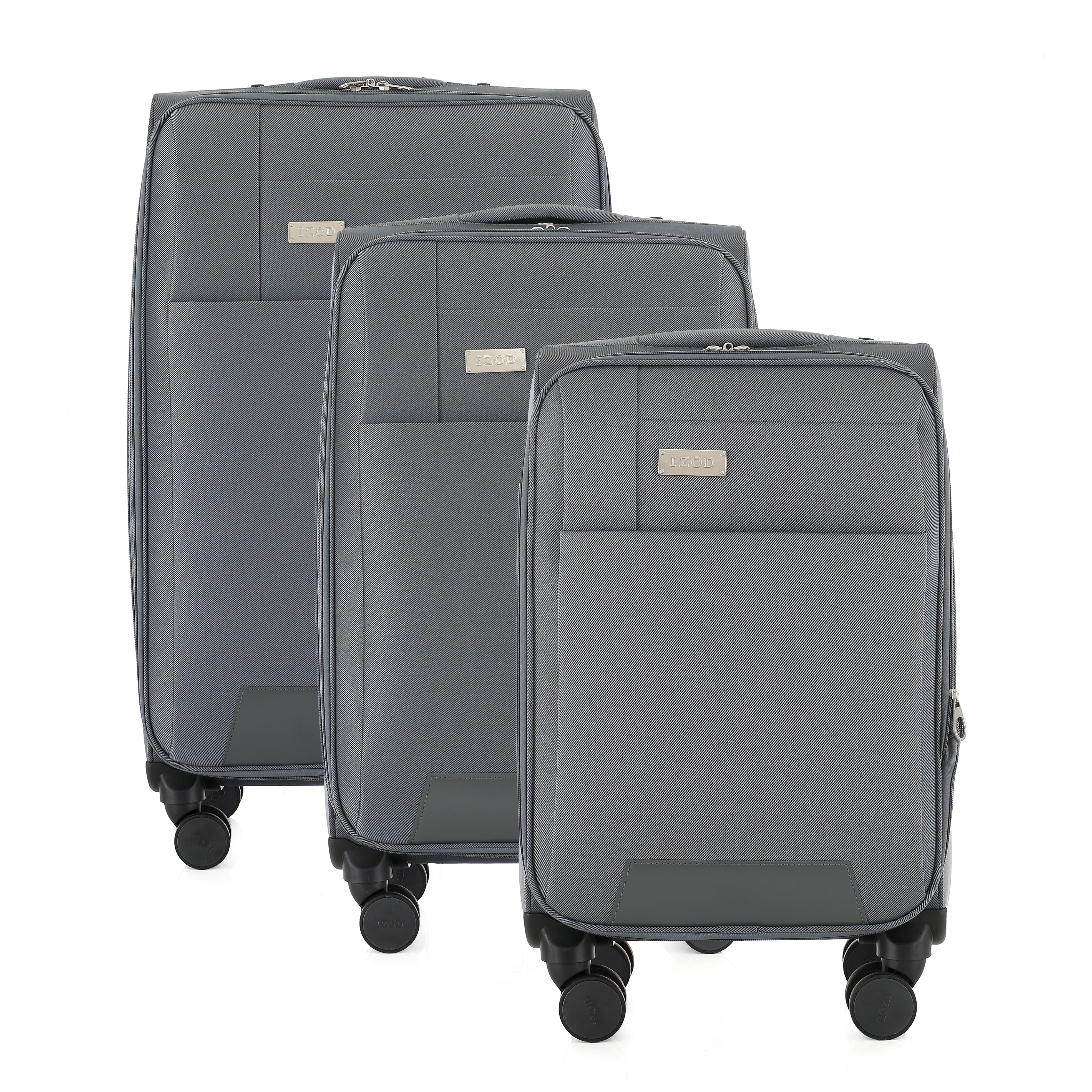 IZOD Cosmo Soft Shell Lightweight Expandable 3 Piece Luggage Set