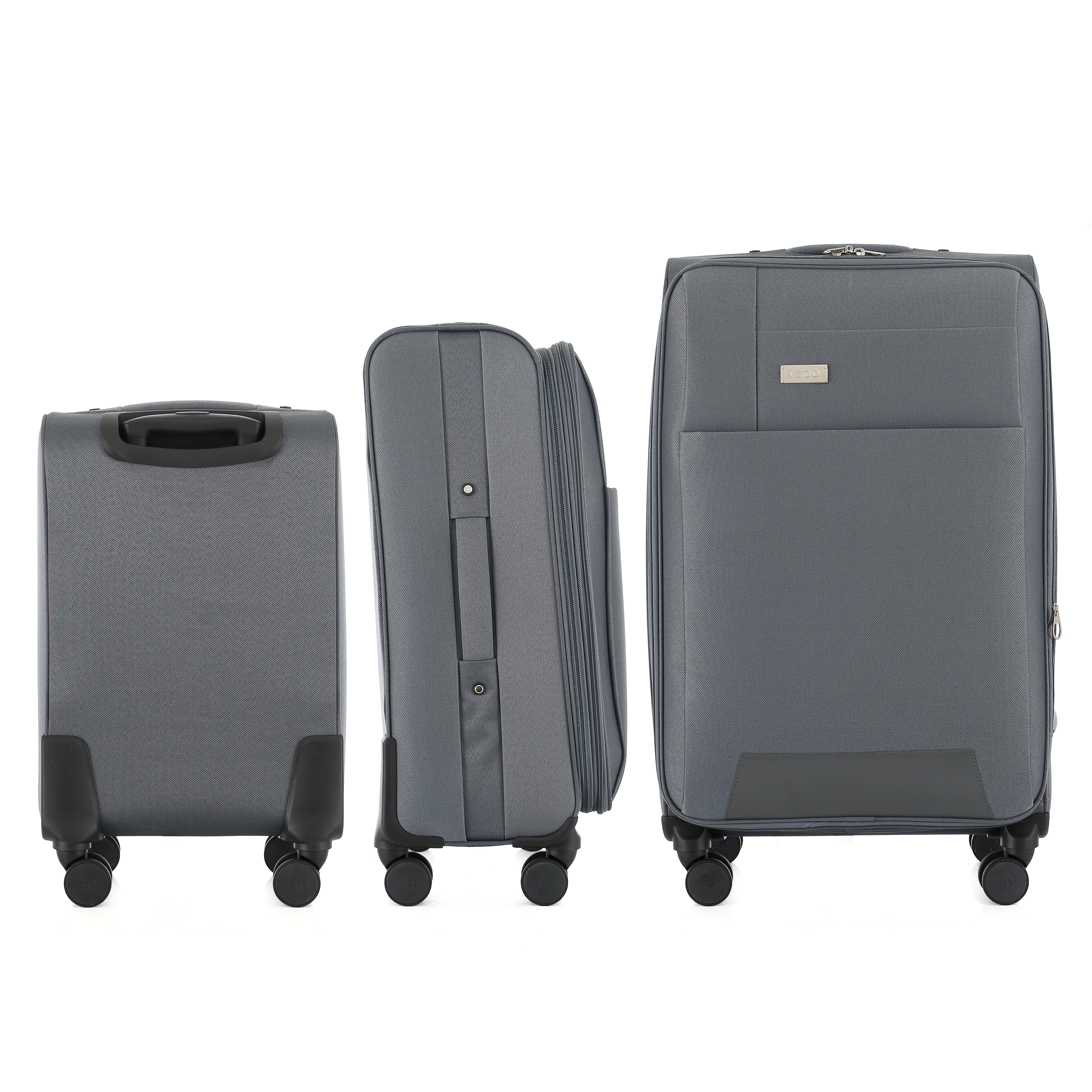 IZOD Cosmo Soft Shell Lightweight Expandable 3 Piece Luggage Set