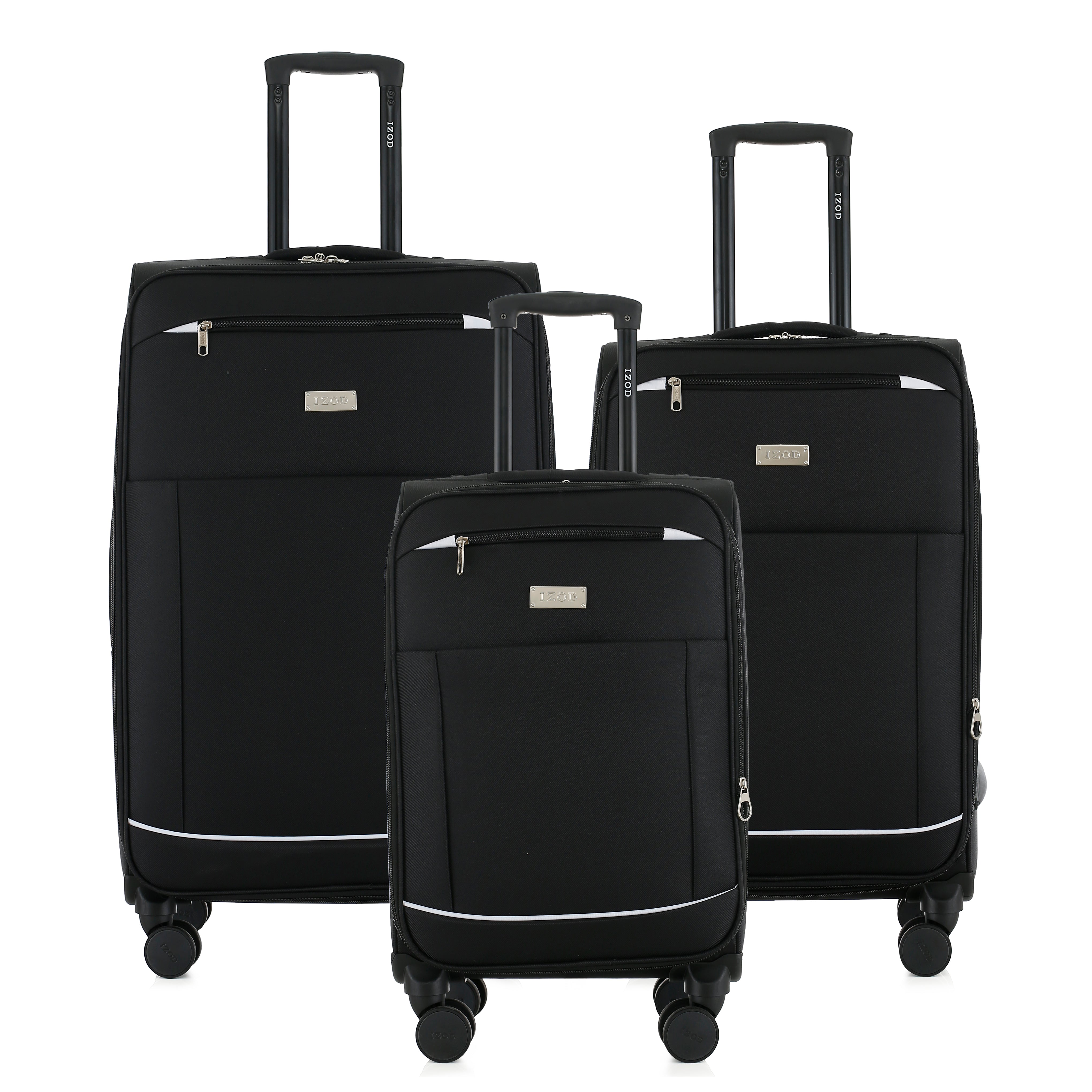 IZOD Vela Soft Shell Lightweight Expandable 3 Piece Luggage Set