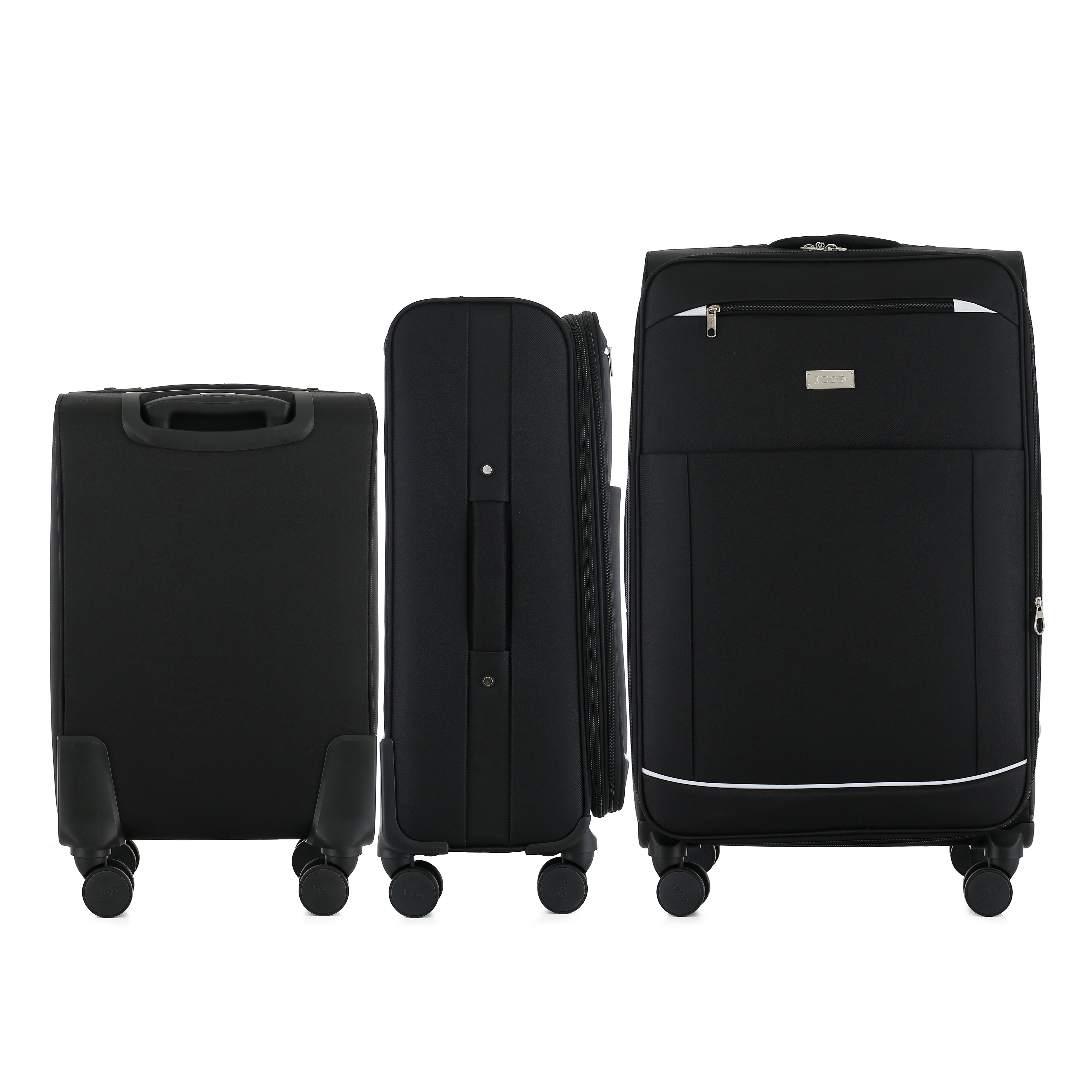 IZOD Vela Soft Shell Lightweight Expandable 3 Piece Luggage Set
