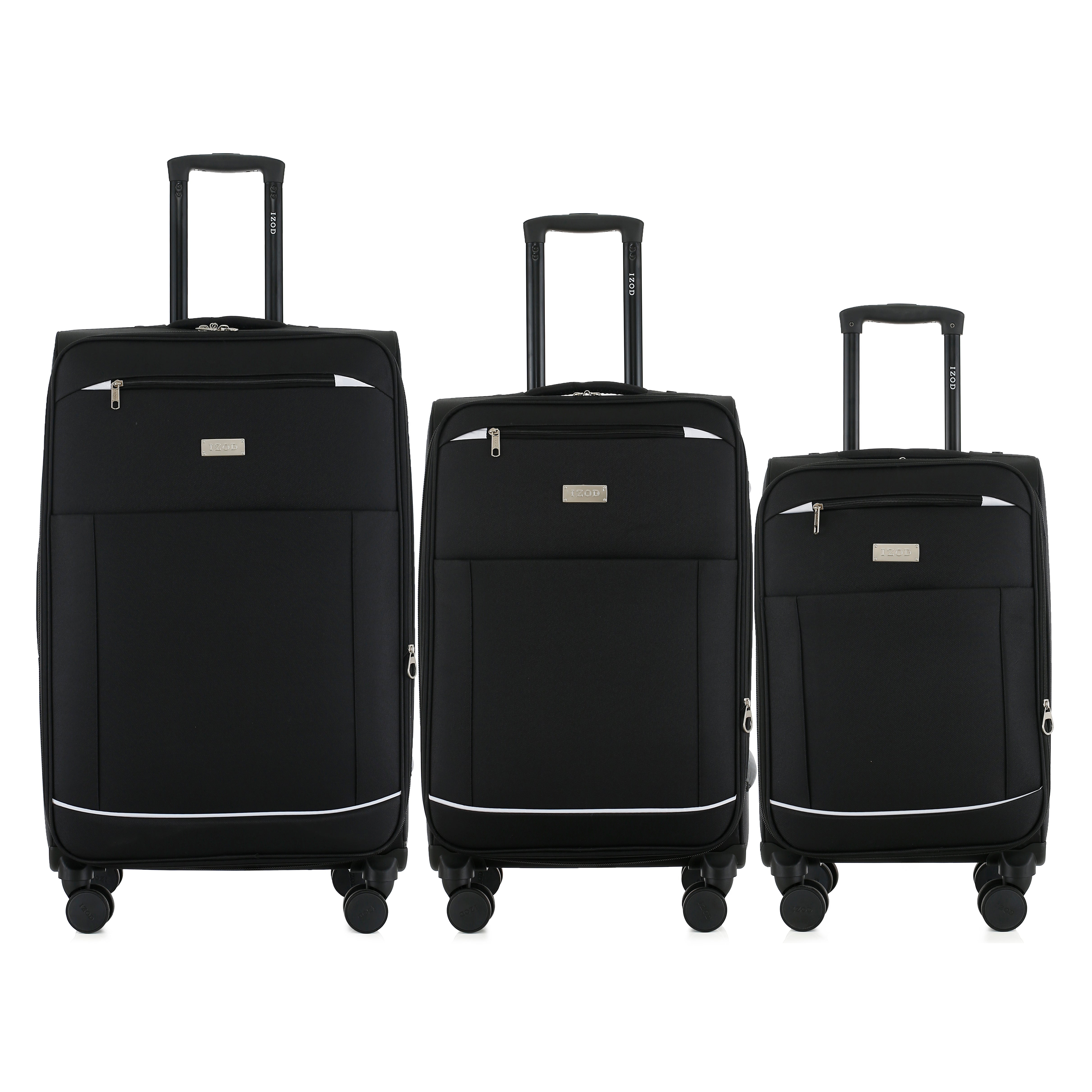 IZOD Vela Soft Shell Lightweight Expandable 3 Piece Luggage Set