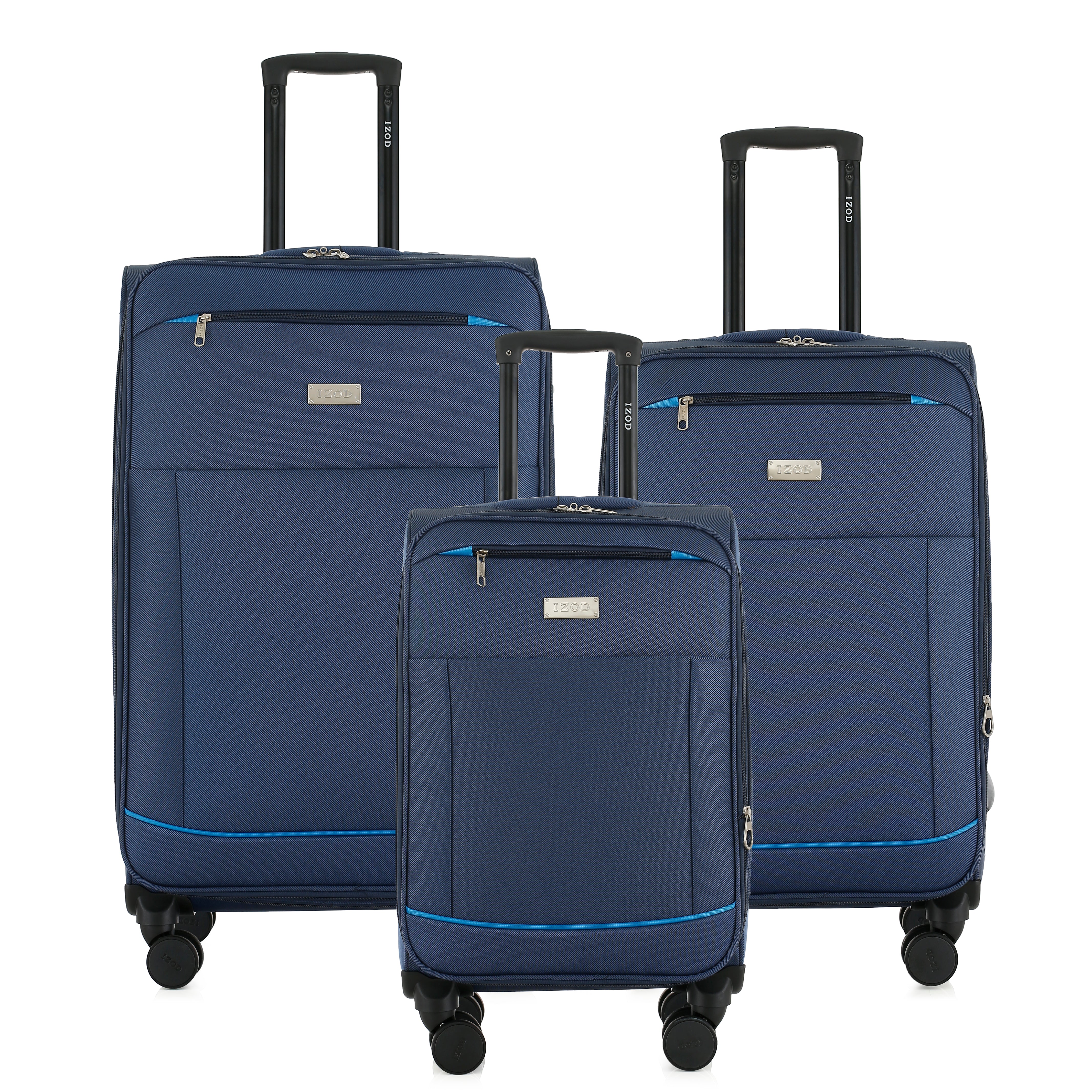 IZOD Vela Soft Shell Lightweight Expandable 3 Piece Luggage Set