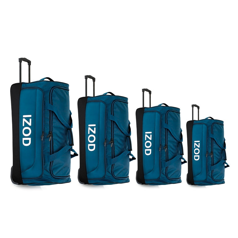 IZOD Katy Travel Duffel 4-Piece Luggage Set –  Lightweight Soft Shell Rolling Bag and Telescopic Handle