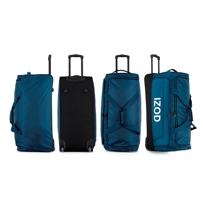 IZOD Katy Travel Duffel 4-Piece Luggage Set –  Lightweight Soft Shell Rolling Bag and Telescopic Handle
