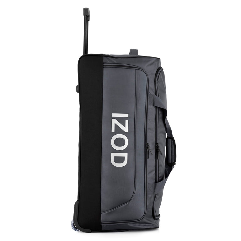 IZOD Katy Lightweight Soft Shell Rolling Duffel Bag with Wheels and Telescopic Handle – Travel-Ready Luggage Duffel