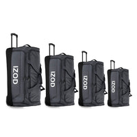 IZOD Katy Travel Duffel 4-Piece Luggage Set –  Lightweight Soft Shell Rolling Bag and Telescopic Handle