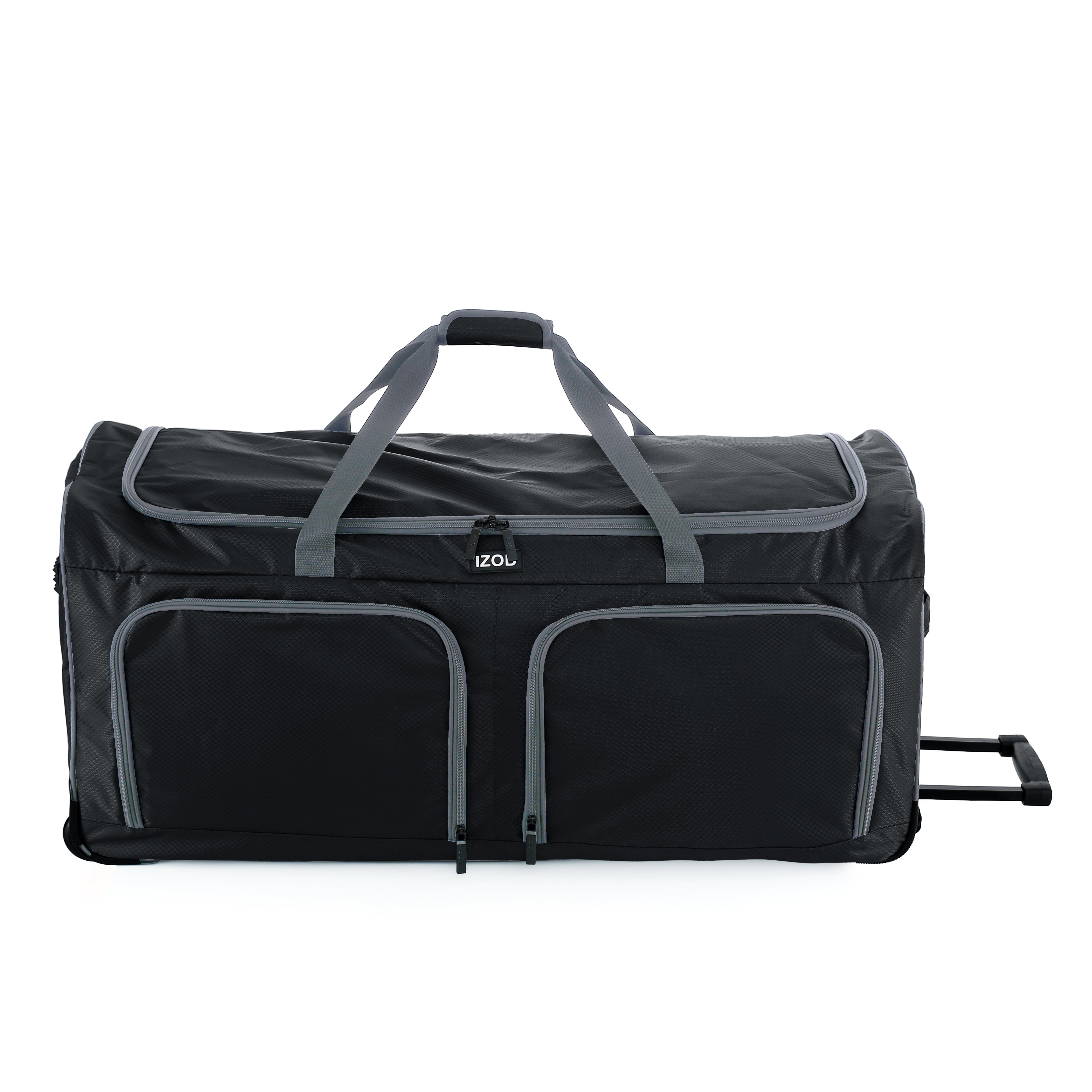 Capri 36 Inch Large Softside Rolling Duffel Bag with Wheels and Handle
