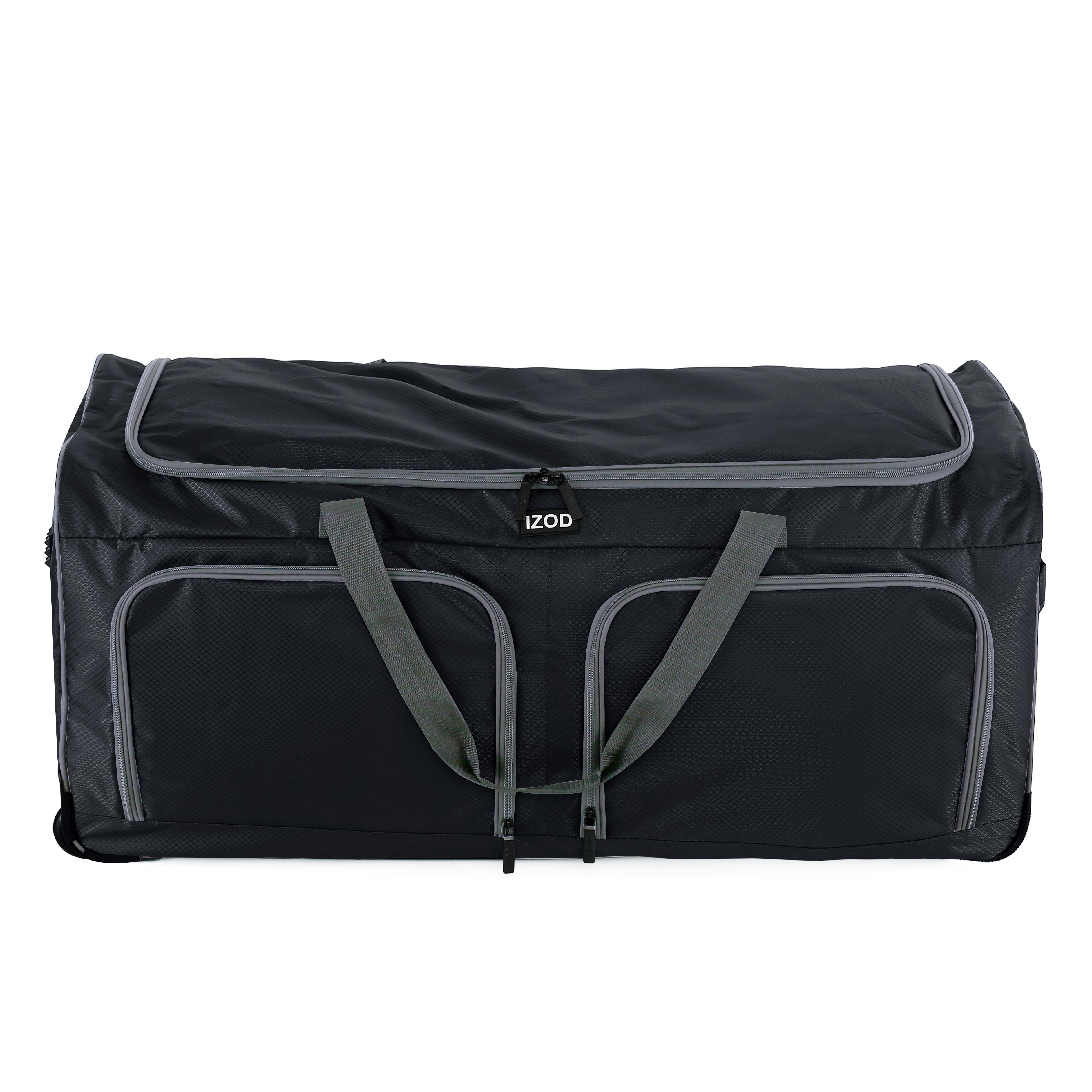 Capri 36 Inch Large Softside Rolling Duffel Bag with Wheels and Handle
