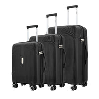 IZOD Sabina Lightweight Polypropylene Hard Shell 3 Piece Luggage Set - 20", 24", and 28" Sizes