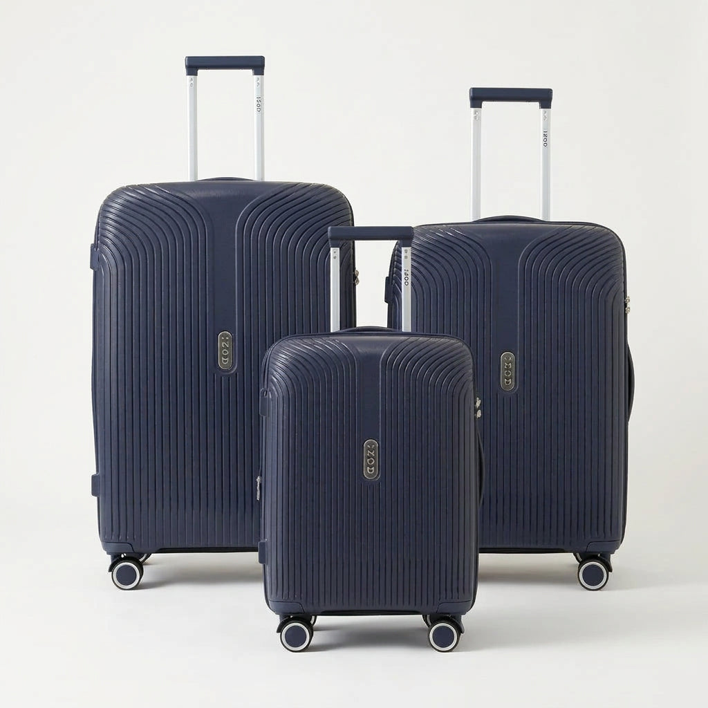 IZOD Sabina Lightweight Polypropylene Hard Shell 3 Piece Luggage Set - 20", 24", and 28" Sizes
