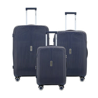 IZOD Sabina Lightweight Polypropylene Hard Shell 3 Piece Luggage Set - 20", 24", and 28" Sizes