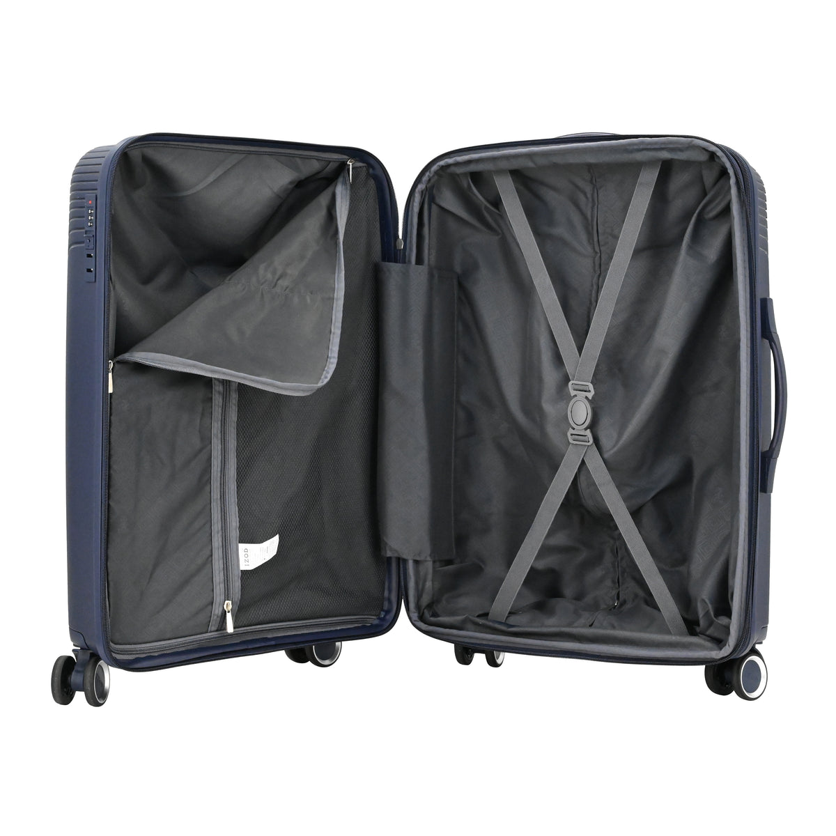 IZOD Sabina Lightweight Polypropylene Hard Shell 3 Piece Luggage Set - 20", 24", and 28" Sizes