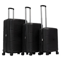 IZOD Scarlett Polypropylene Hard shell Expandable Lightweight 360 Dual Spinning Wheels Combo Lock 28", 24", 20" 3 Piece Luggage Set