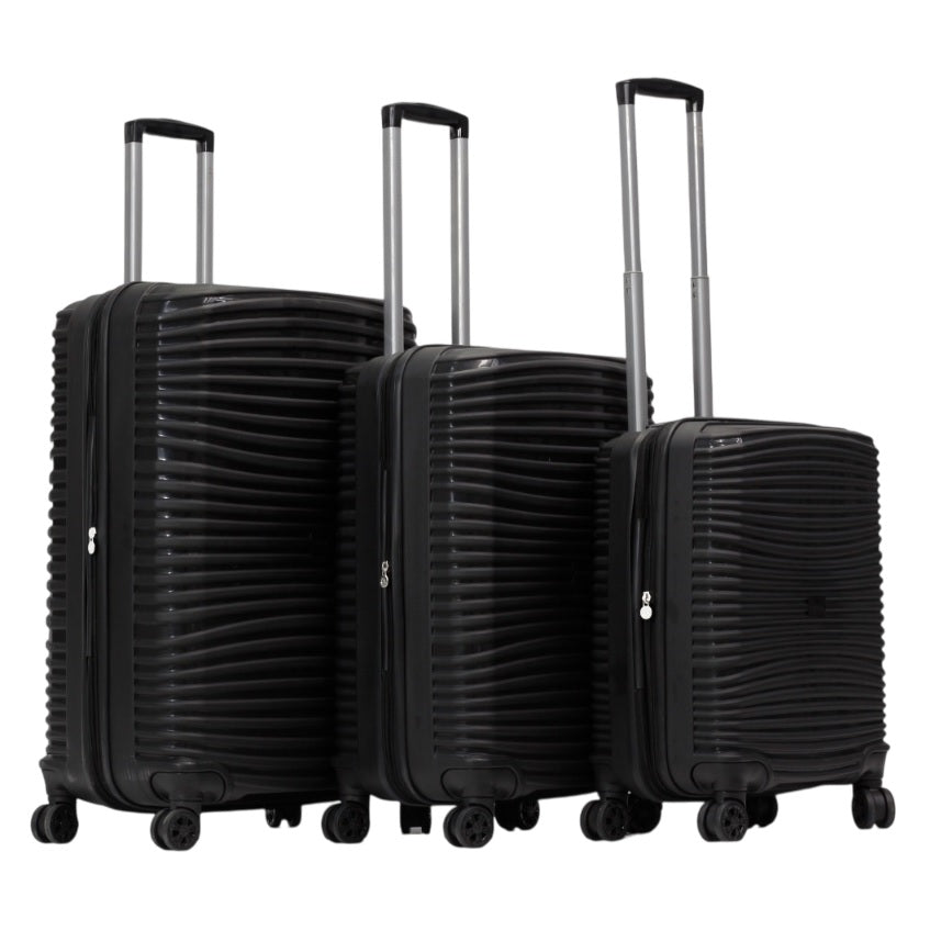 IZOD Scarlett Polypropylene Hard shell Expandable Lightweight 360 Dual Spinning Wheels Combo Lock 28", 24", 20" 3 Piece Luggage Set