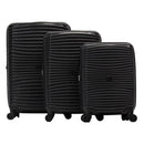 IZOD Scarlett Polypropylene Hard shell Expandable Lightweight 360 Dual Spinning Wheels Combo Lock 28", 24", 20" 3 Piece Luggage Set