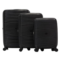 IZOD Scarlett Polypropylene Hard shell Expandable Lightweight 360 Dual Spinning Wheels Combo Lock 28", 24", 20" 3 Piece Luggage Set