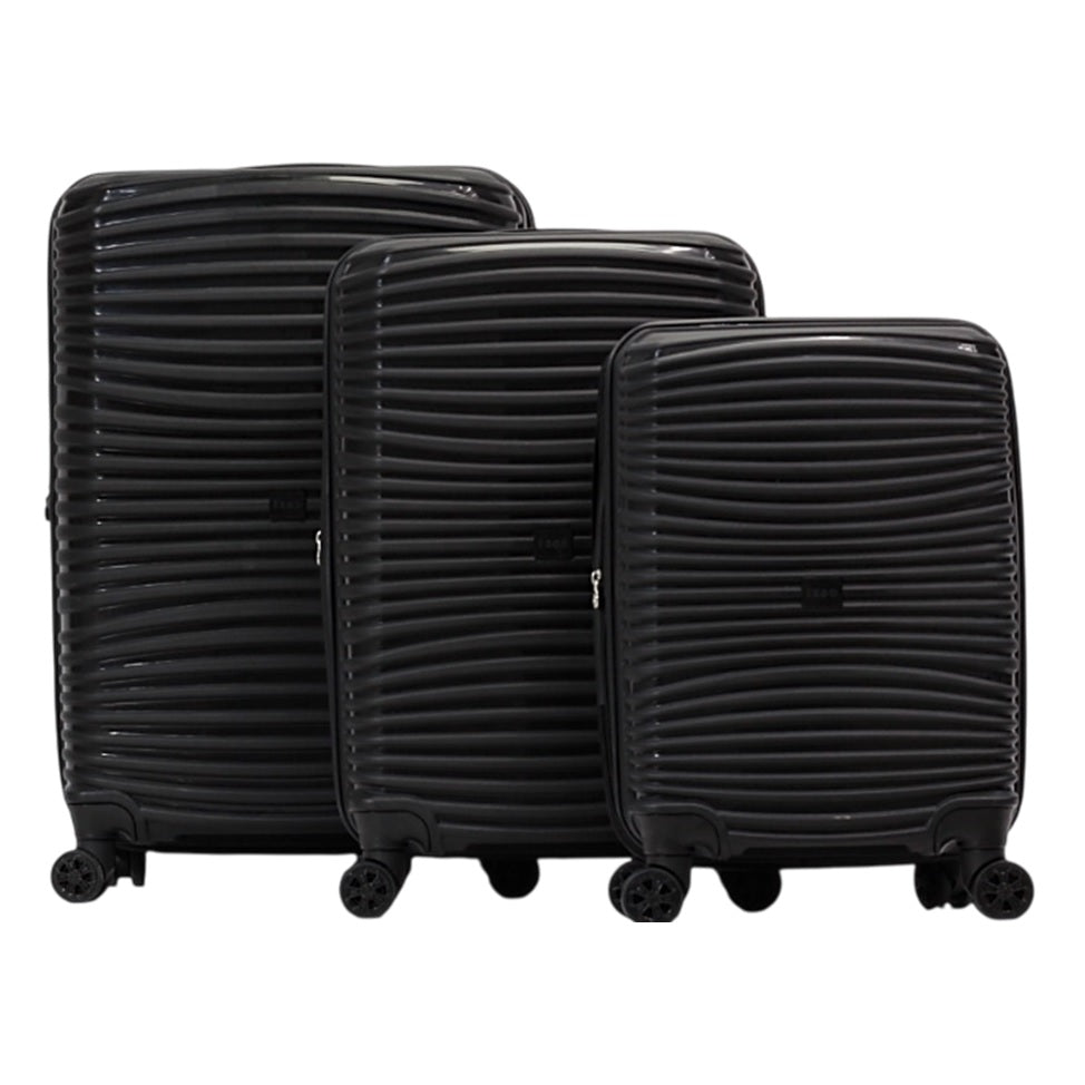 IZOD Scarlett Polypropylene Hard shell Expandable Lightweight 360 Dual Spinning Wheels Combo Lock 28", 24", 20" 3 Piece Luggage Set