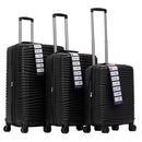 IZOD Scarlett Polypropylene Hard shell Expandable Lightweight 360 Dual Spinning Wheels Combo Lock 28", 24", 20" 3 Piece Luggage Set