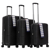 IZOD Scarlett Polypropylene Hard shell Expandable Lightweight 360 Dual Spinning Wheels Combo Lock 28", 24", 20" 3 Piece Luggage Set