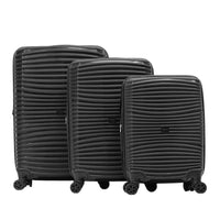 IZOD Scarlett Polypropylene Hard shell Expandable Lightweight 360 Dual Spinning Wheels Combo Lock 28", 24", 20" 3 Piece Luggage Set