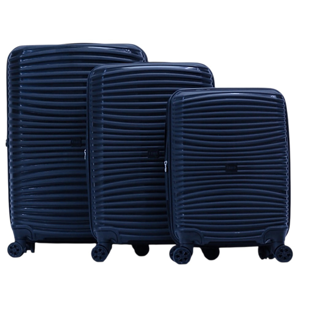 IZOD Scarlett Polypropylene Hard shell Expandable Lightweight 360 Dual Spinning Wheels Combo Lock 28", 24", 20" 3 Piece Luggage Set